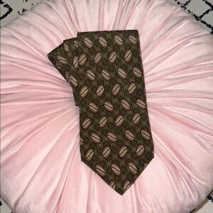 SECOURS Men’s Necktie- Patterned Men's Tie - Silk - Made in Italy - EUC